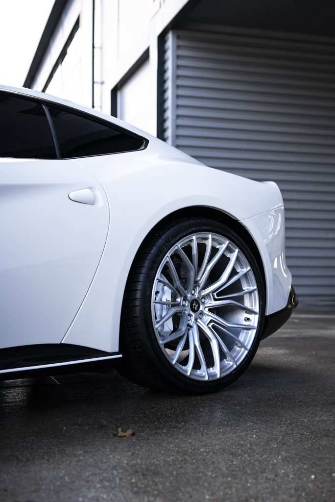 Ferrari F12 alloy wheel closeup