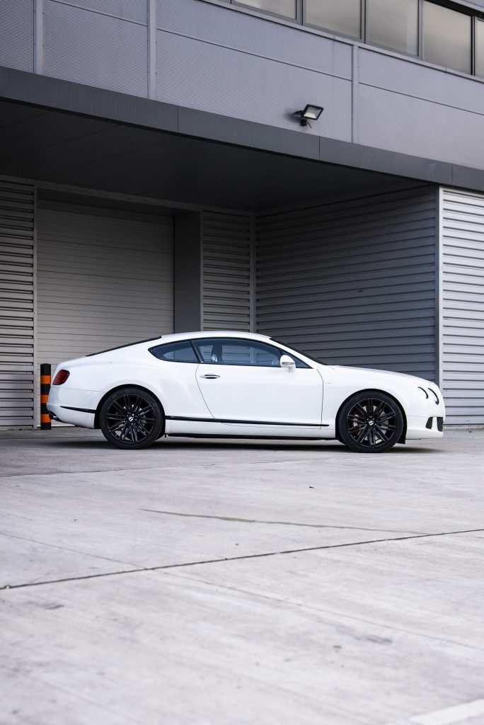 Full white bentley continental